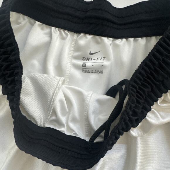 Vintage Nike Fly Crossover Basketball Shorts SHINY White Training Retro Y2K - Picture 5 of 10